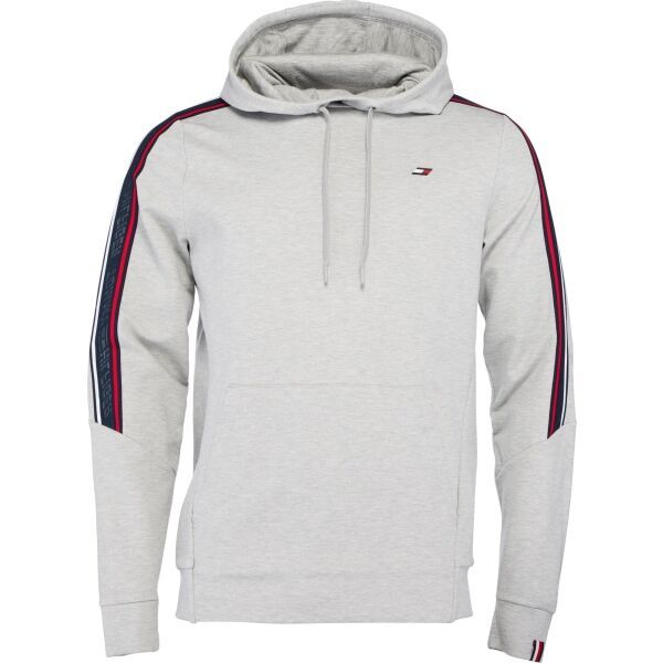 Tommy Hilfiger Tommy Hilfiger TEXTURED TAPE HOODY Мъжки суитшърт, сиво, размер XL