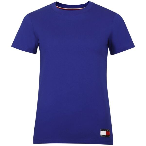 Tommy Hilfiger Tommy Hilfiger TOMMY 85 LOUNGE-SHORT SLEEVE TEE Дамска тениска, синьо, размер M