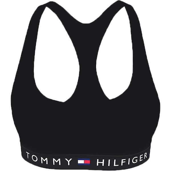 Tommy Hilfiger Tommy Hilfiger VEL-UNLINED BRALETTE VELOUR Дамски сутиен, черно, размер L