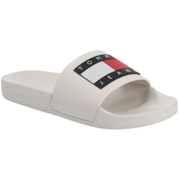 Tommy Hilfiger Tommy Hilfiger TOMMY JEANS FLAG POOL SLD ESS Дамски чехли, бяло, размер