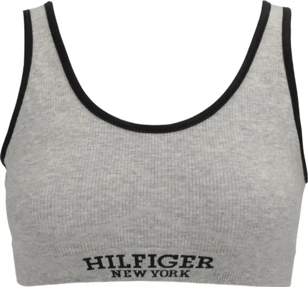 Tommy Hilfiger Tommy Hilfiger UNLINED BRALETTE Дамско спортно бюстие, сиво, размер
