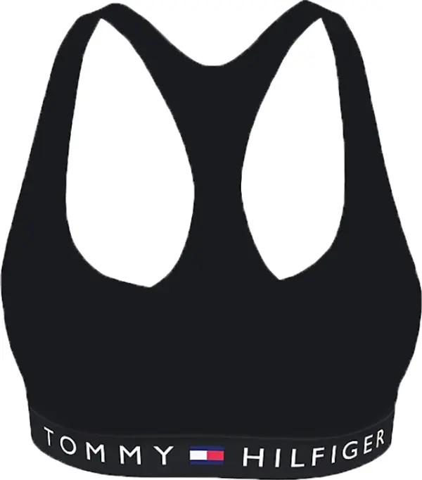 Tommy Hilfiger Tommy Hilfiger VEL-UNLINED BRALETTE VELOUR Дамски сутиен, черно, размер