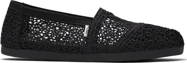 TOMS TOMS MOROCCAN CROCHET WM ALPR Дамски еспадрили, черно, размер