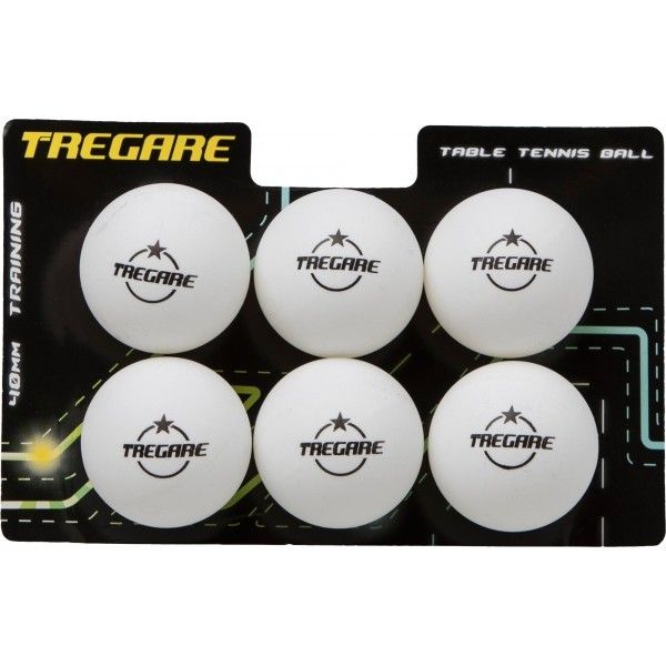 Tregare Tregare 1B6-U7B Топчета за тенис на маса, бяло, размер