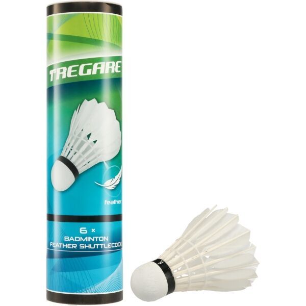 Tregare Tregare FSC 6 Перце  за бадминтон с естествени пера, бяло, размер