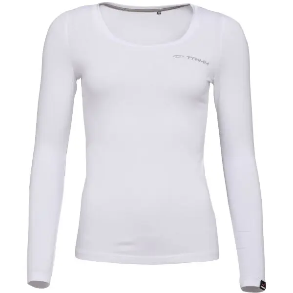 TRIMM TRIMM BRAVE LADY Дамска тениска с дълъг ръкав, бяло, размер