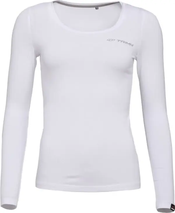 TRIMM TRIMM BRAVE LADY Дамска тениска с дълъг ръкав, бяло, размер