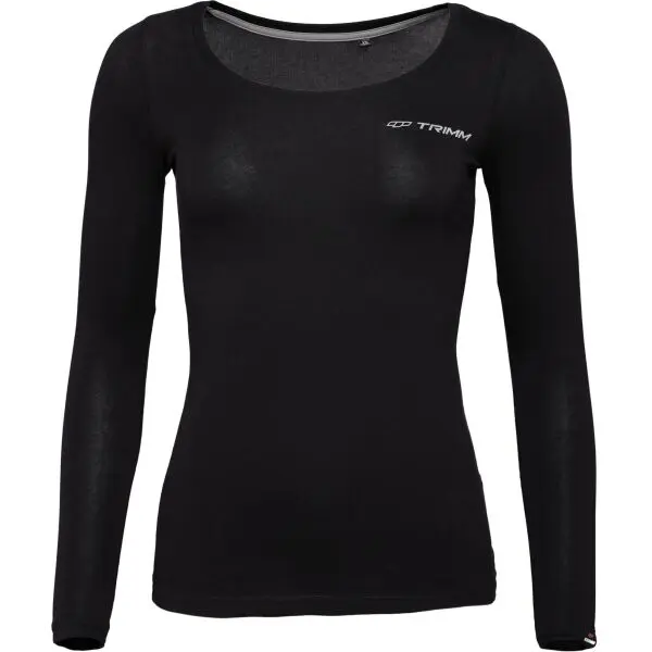 TRIMM TRIMM BRAVE LADY Дамска тениска с дълъг ръкав, черно, размер