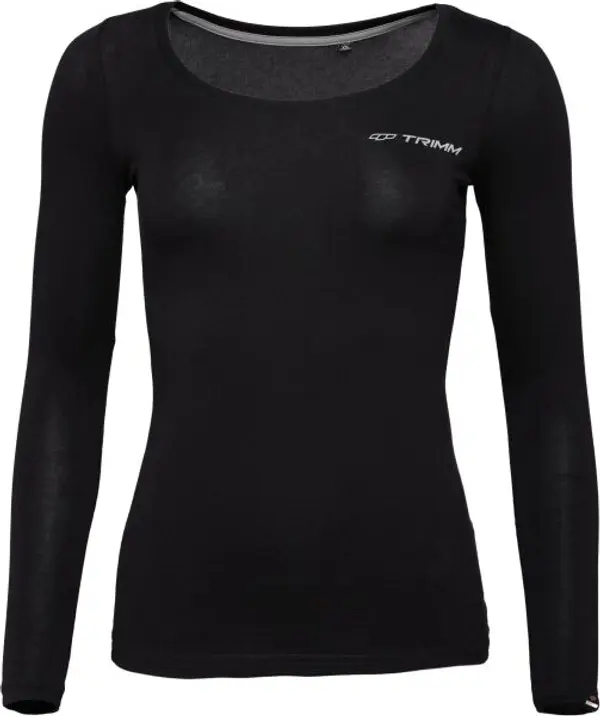 TRIMM TRIMM BRAVE LADY Дамска тениска с дълъг ръкав, черно, размер