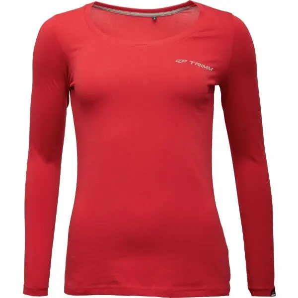 TRIMM TRIMM BRAVE LADY Дамска тениска с дълъг ръкав, червено, размер