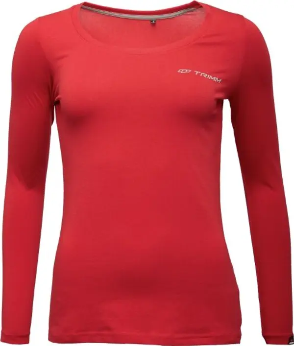 TRIMM TRIMM BRAVE LADY Дамска тениска с дълъг ръкав, червено, размер