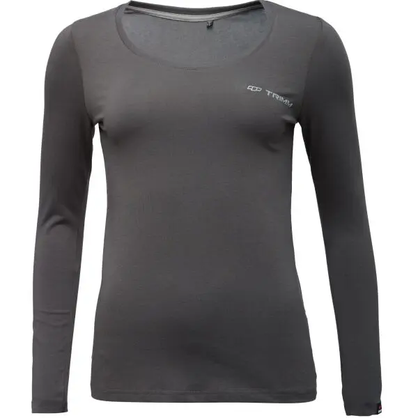 TRIMM TRIMM BRAVE LADY Дамска тениска с дълъг ръкав, тъмносиво, размер
