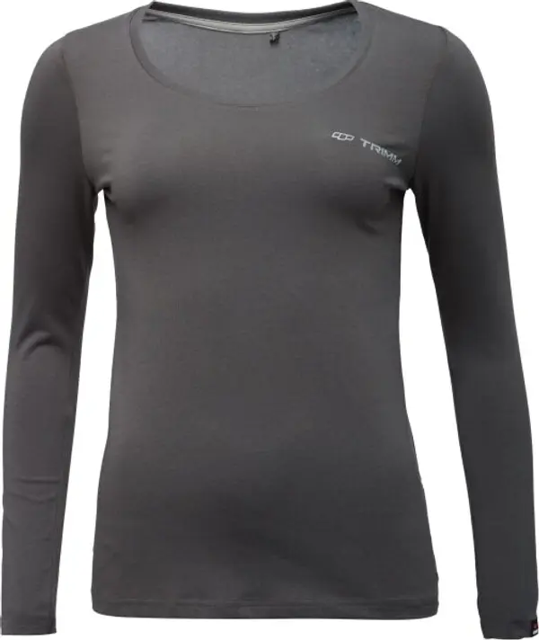 TRIMM TRIMM BRAVE LADY Дамска тениска с дълъг ръкав, тъмносиво, размер