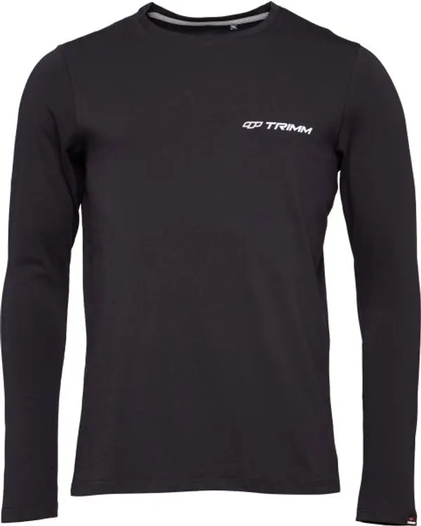 TRIMM TRIMM BRAVE Мъжка тениска с дълги ръкави, черно, размер