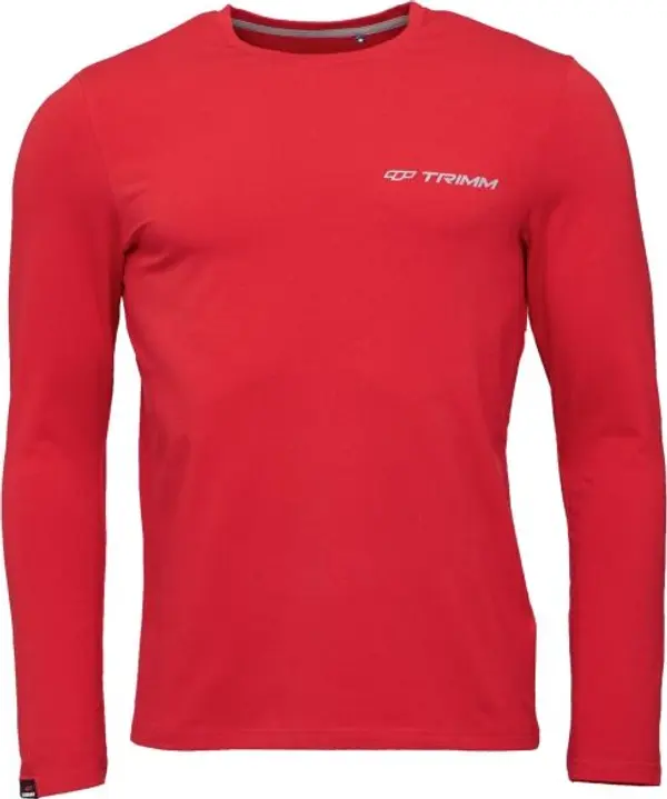 TRIMM TRIMM BRAVE Мъжка тениска с дълги ръкави, червено, размер XXXL