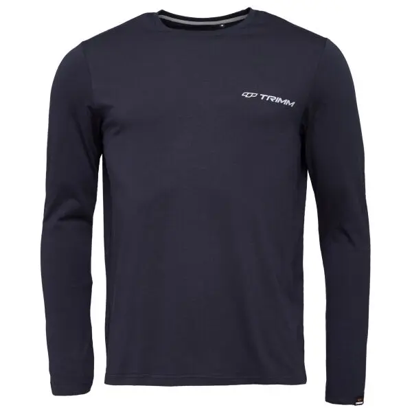 TRIMM TRIMM BRAVE Мъжка тениска с дълги ръкави, тъмносин, размер XXXL