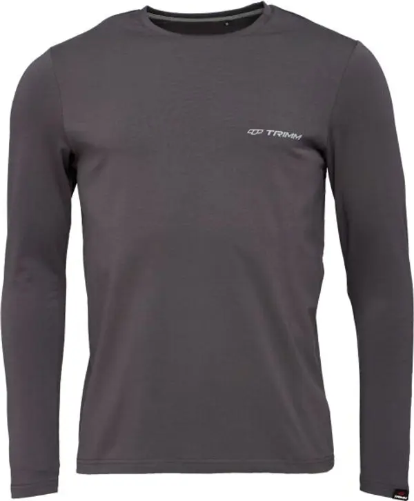 TRIMM TRIMM BRAVE Мъжка тениска с дълги ръкави, тъмносиво, размер