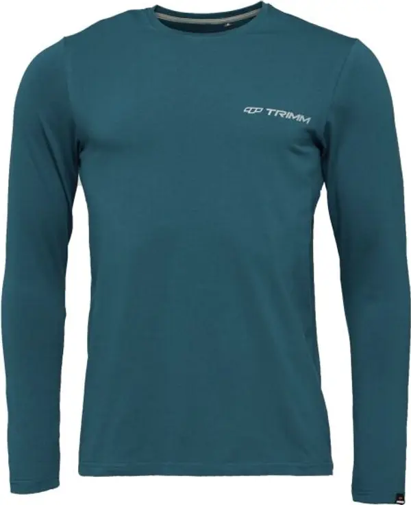 TRIMM TRIMM BRAVE Мъжка тениска с дълги ръкави, тюркоазено, размер