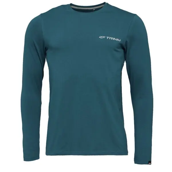 TRIMM TRIMM BRAVE Мъжка тениска с дълги ръкави, тюркоазено, размер