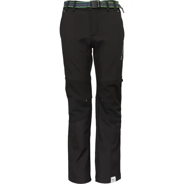 TRIMM TRIMM JURRA JR Момчешки софтшел панталони, черно, размер