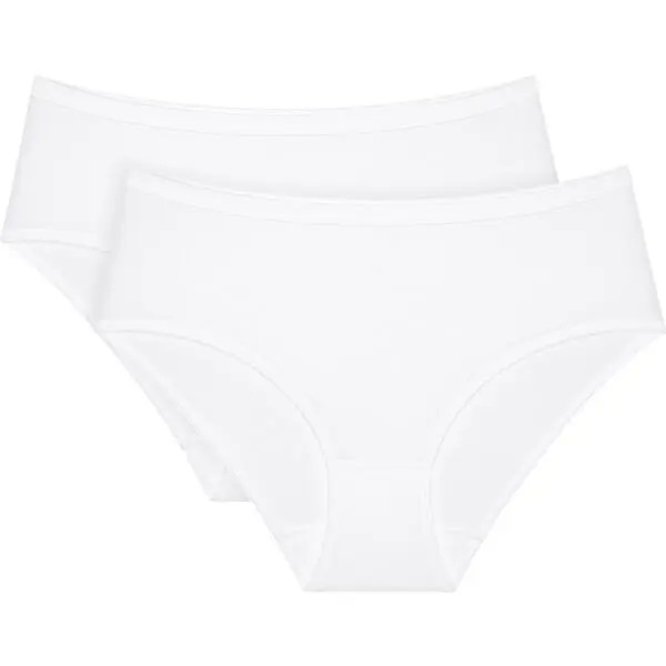 TRIUMPH TRIUMPH SENSE OF COTTON MIDI 2P Дамски бикини, бяло, размер