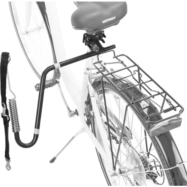 TRIXIE TRIXIE DOG BIKE SET M - XL Повод за куче за закачване на колело, черно, размер