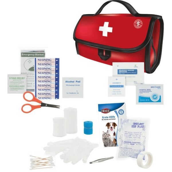 TRIXIE TRIXIE PREMIUM FIRST AID KIT Комплект за първа помощ за кучета и котки, червено, размер