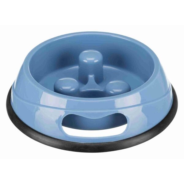 TRIXIE TRIXIE SLOW FEEDING PLASTIC BOWL 0,9L Пластмасова купа срещу преглъщане, микс, размер os