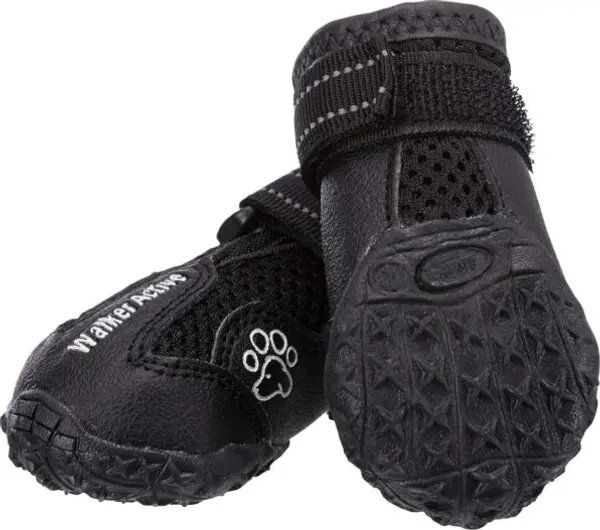 TRIXIE TRIXIE WALKER ACTIVE M-L 2PCS Обувки за кучета, черно, размер