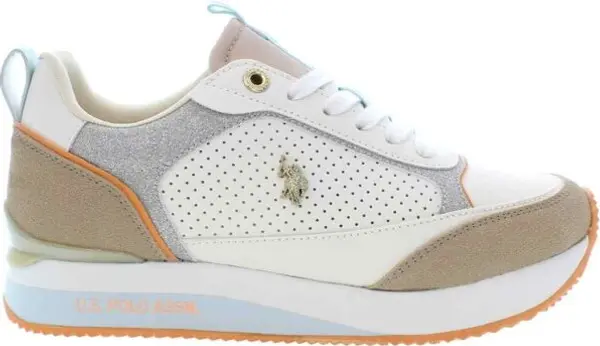 U.S. POLO ASSN. U.S. POLO ASSN. FRISBY Дамски спортни обувки, бяло, размер