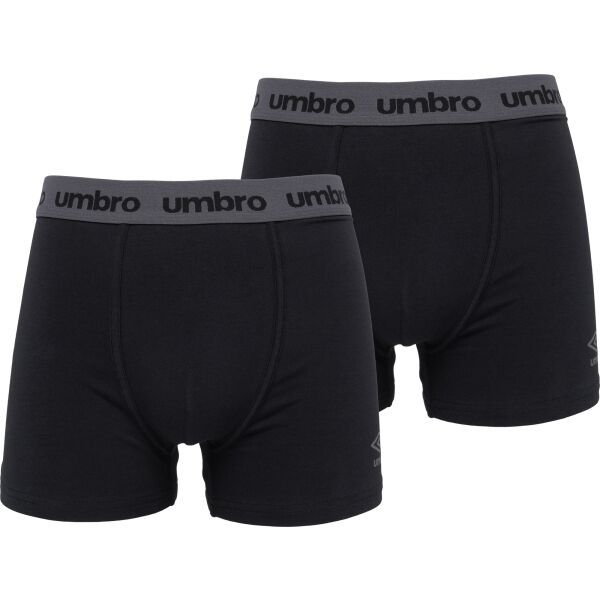 Umbro Umbro BOXER SHORT 2 PACK Мъжки боксерки, черно, размер