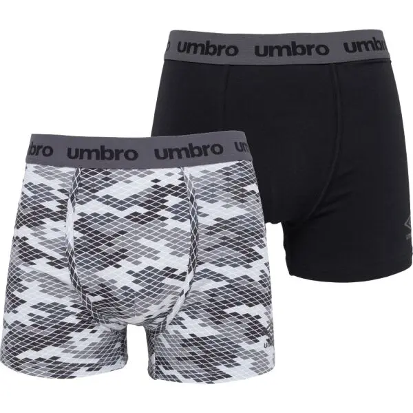 Umbro Umbro BOXER SHORT 2 PACK Мъжки боксерки, черно, размер
