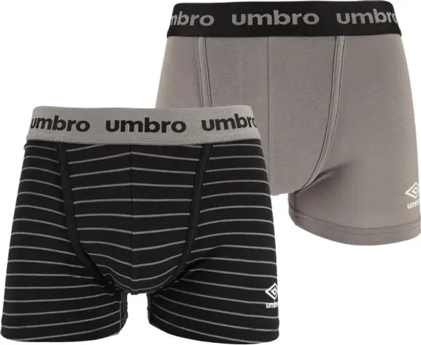 Umbro Umbro BOXER SHORT 2 PACK Мъжки боксерки, сиво, размер