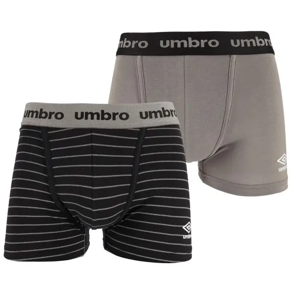 Umbro Umbro BOXER SHORT 2 PACK Мъжки боксерки, сиво, размер
