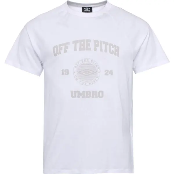 Umbro Umbro COLLEGIATE GRAPHIC TEE Мъжка тениска, бяло, размер