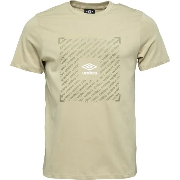 Umbro Umbro FTBL BOX GRAPHIC TEE Мъжка тениска, бежово, размер