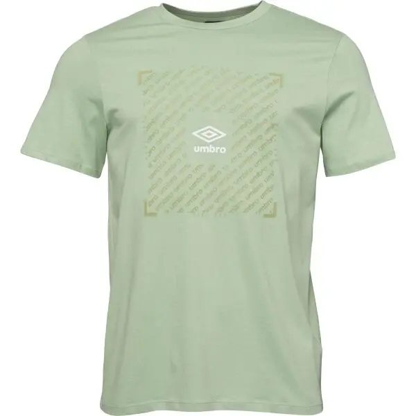 Umbro Umbro FTBL BOX GRAPHIC TEE Мъжка тениска, светло-зелено, размер