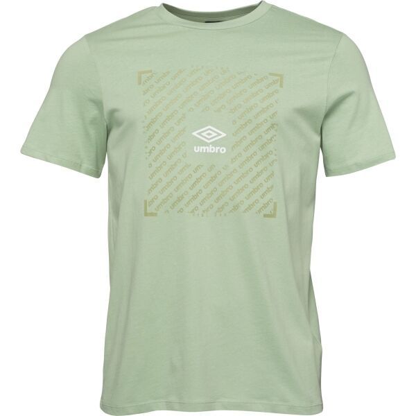Umbro Umbro FTBL BOX GRAPHIC TEE Мъжка тениска, светло-зелено, размер