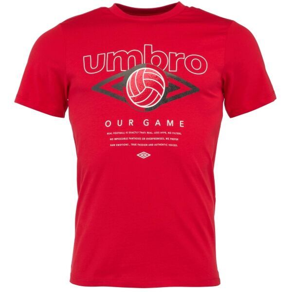 Umbro Umbro FW RETRO FOOTVALL GRAPHIC TEE Мъжка тениска, червено, размер