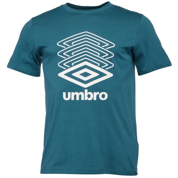 Umbro Umbro FW TERRACE LARGE LOGO GRAPHIC TEE Мъжка тениска, тъмнозелено, размер