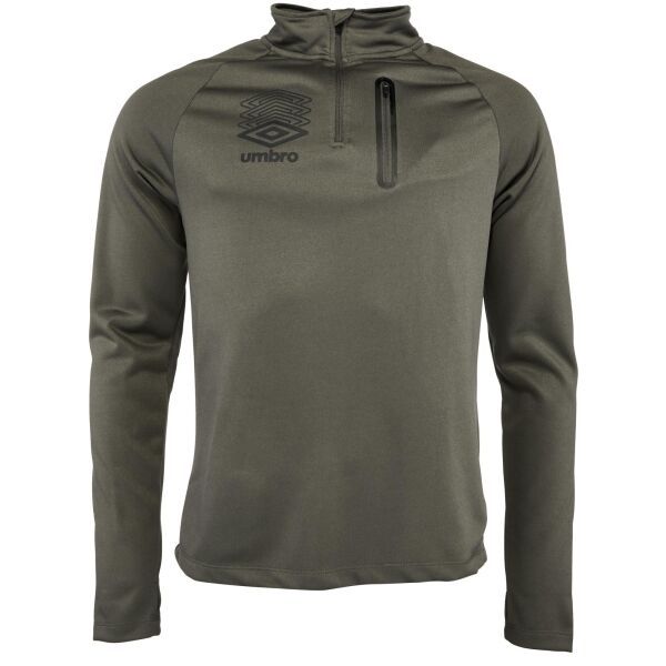 Umbro Umbro FW TERRACE POLY 1/4 ZIP Мъжки суитшърт, khaki, размер