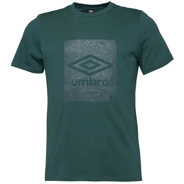 Umbro Umbro GEO GRAPHIC TEE Мъжка тениска, тъмнозелено, размер
