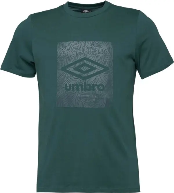 Umbro Umbro GEO GRAPHIC TEE Мъжка тениска, тъмнозелено, размер