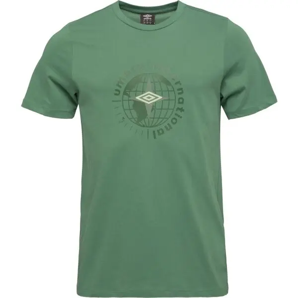 Umbro Umbro GLOBE GRAPHIC TEE Мъжка тениска, зелено, размер