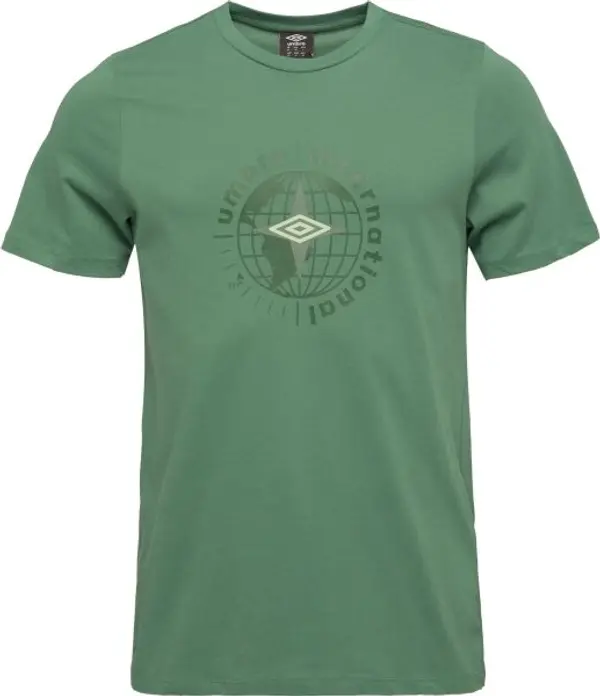 Umbro Umbro GLOBE GRAPHIC TEE Мъжка тениска, зелено, размер
