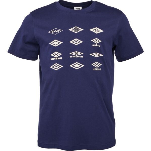 Umbro Umbro HISTORIC LOGOS GRAPHIC TEE Мъжка тениска, тъмносин, размер
