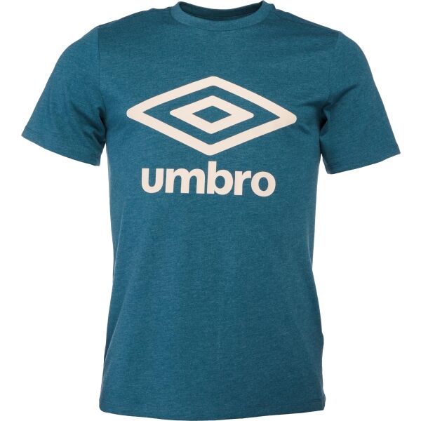 Umbro Umbro LARGE COTTON LOGO TEE Мъжка тениска, тъмнозелено, размер