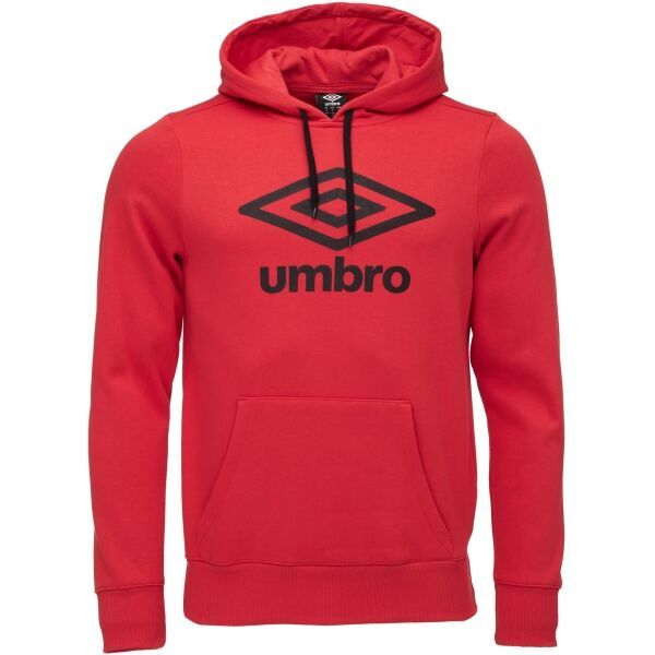 Umbro Umbro LARGE LOGO HOODIE ESSENTIALS Мъжки суитшърт, червено, размер