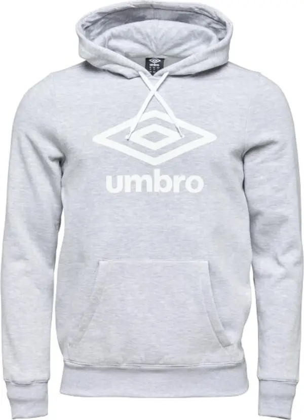 Umbro Umbro LARGE LOGO HOODIE ESSENTIALS Мъжки суитшърт, сиво, размер