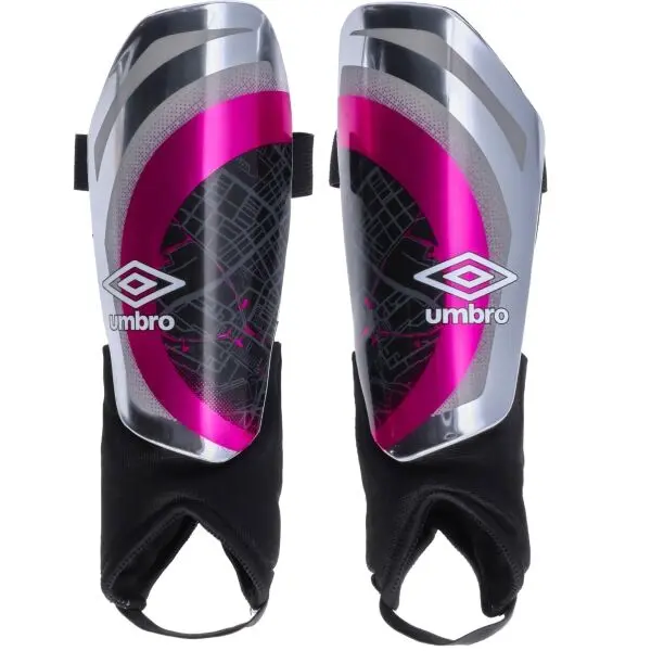 Umbro Umbro NEO PRO TECTA II GUARD W/ANKLE SOCK Мъжки футболни кори, сребърно, размер